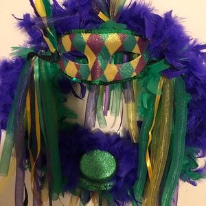 Mardi Gras Wreath
